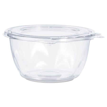 Dart Tamper-Resistant Bowls w/Flat Lid, 16 oz, 5.5"d x 2.7"h, Clear, PK240 PK CTR16BF